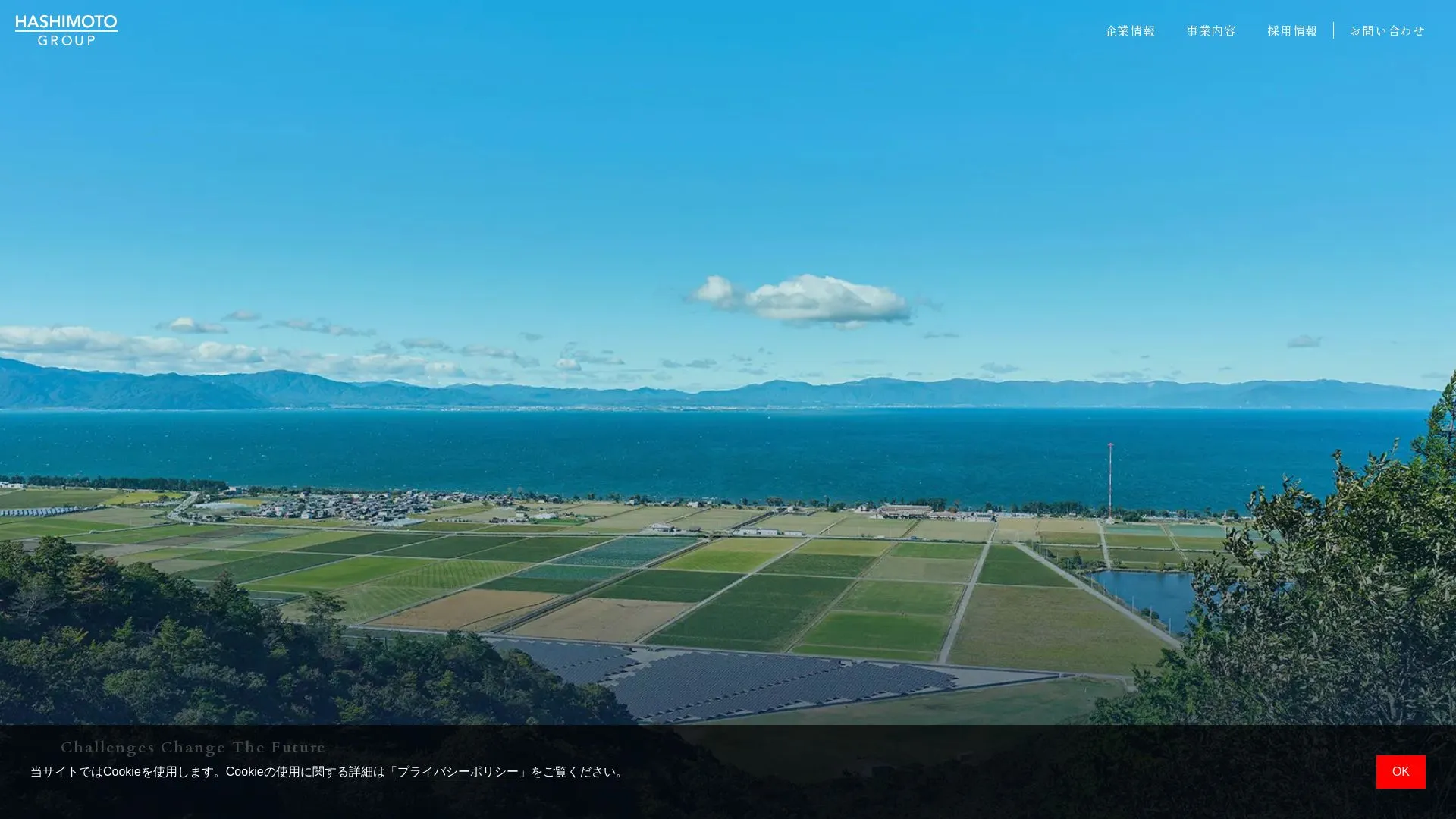 株式会社橋本建設のメイン画像（2026年9月3日時点の公式サイトの画面）