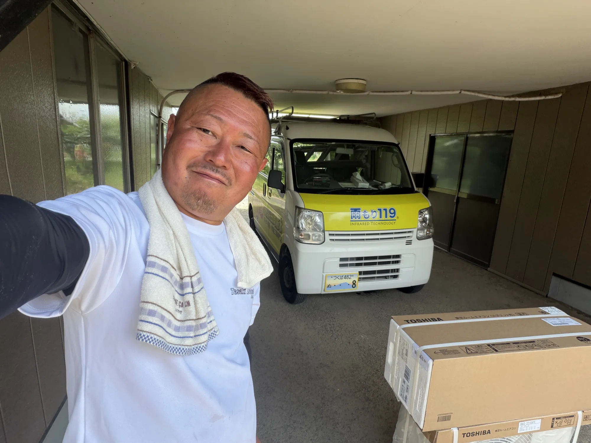 下妻市でエアコン取付のSOS。繁忙期にホームセンターで「1ヶ月待ち」と言われた時の、地元職人ネットワークの解決力