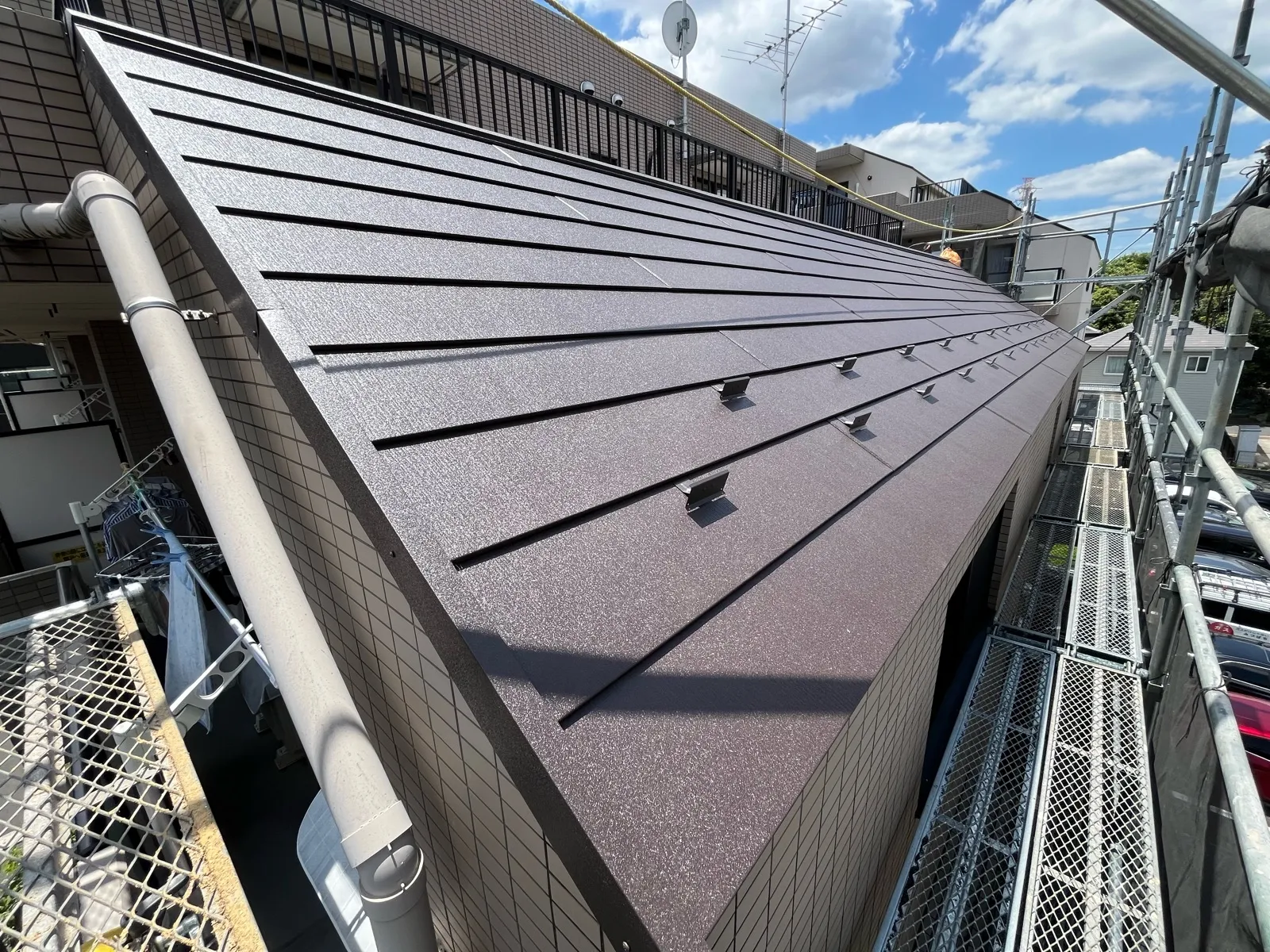 茨城県つくば市　屋根葺き替え工事